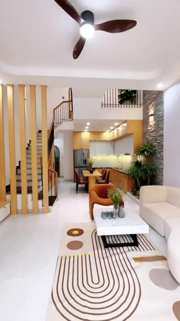 Nội thất hiện đại lam gỗ sồi
